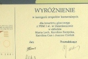 2001 - wyróżnienie